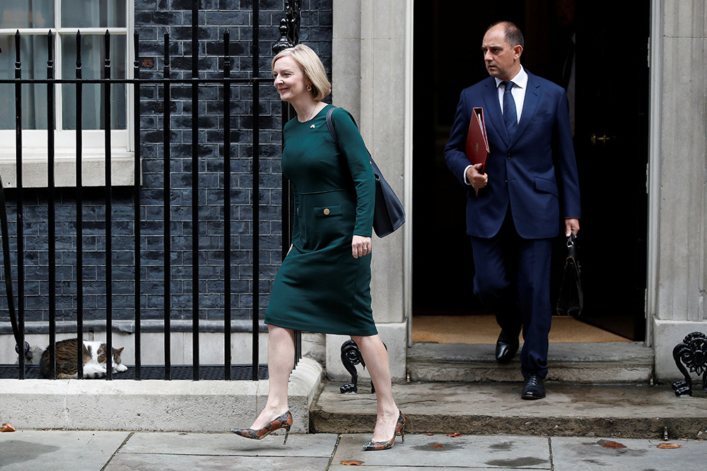 image On first international trip, Britain&#8217;s Truss pledges Ukraine support