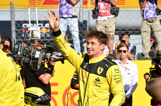 image Leclerc puts Ferrari on pole for home Italian GP