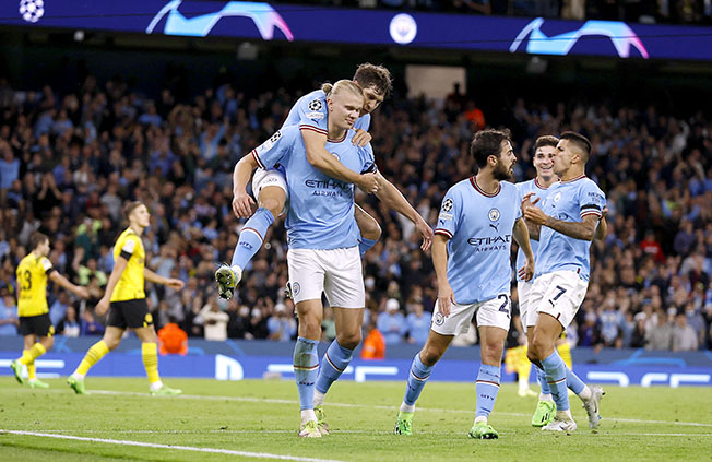 image Haaland hurts Dortmund with late Man City winner