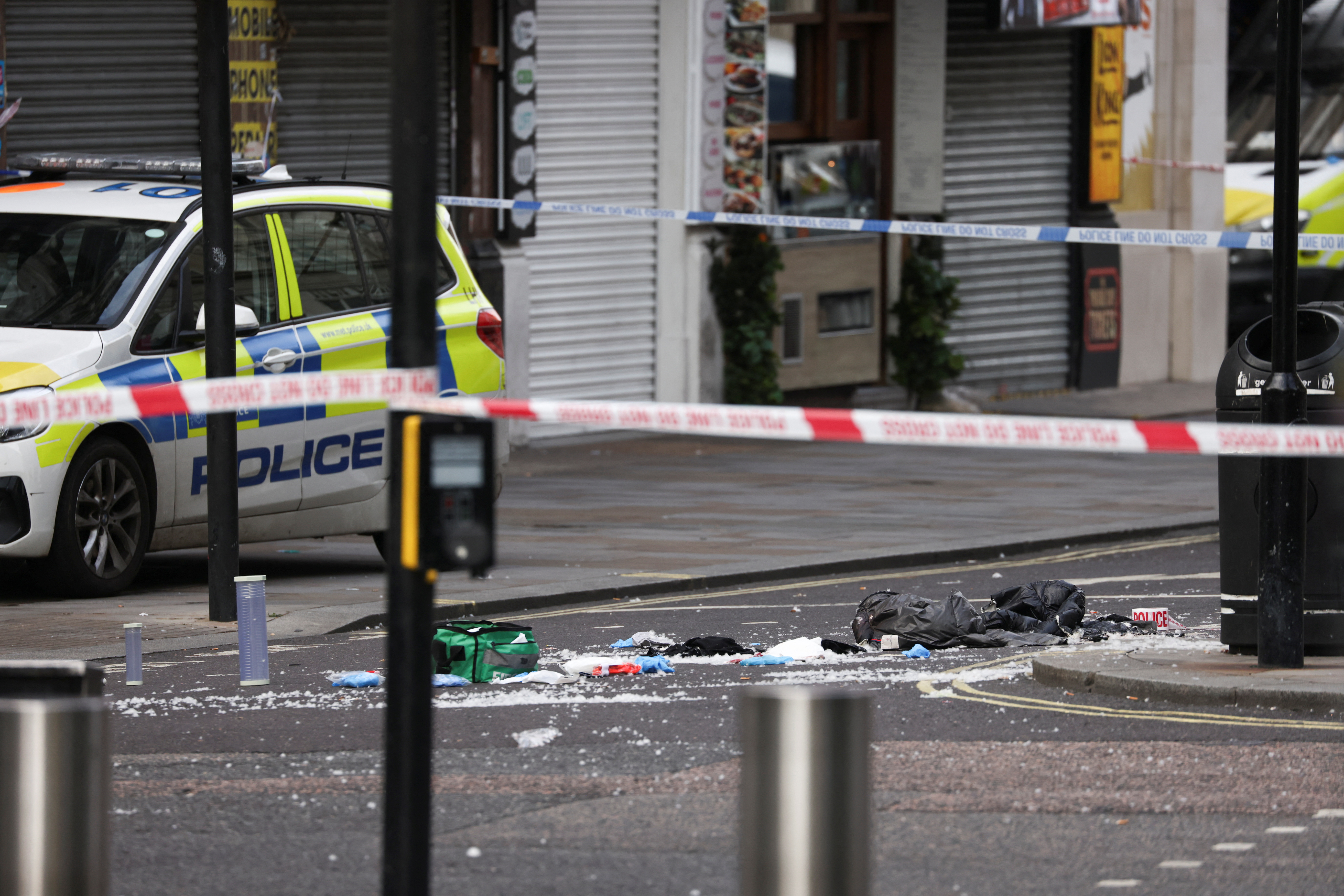 image Two police officers stabbed in central London
