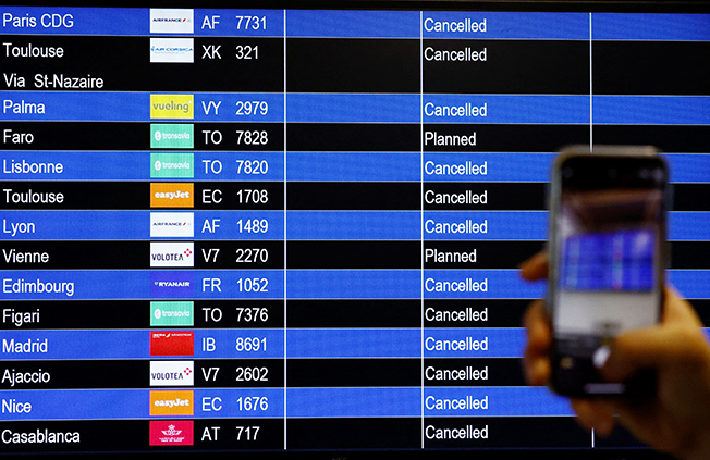 image Flights in Europe disrupted by French air traffic control strike