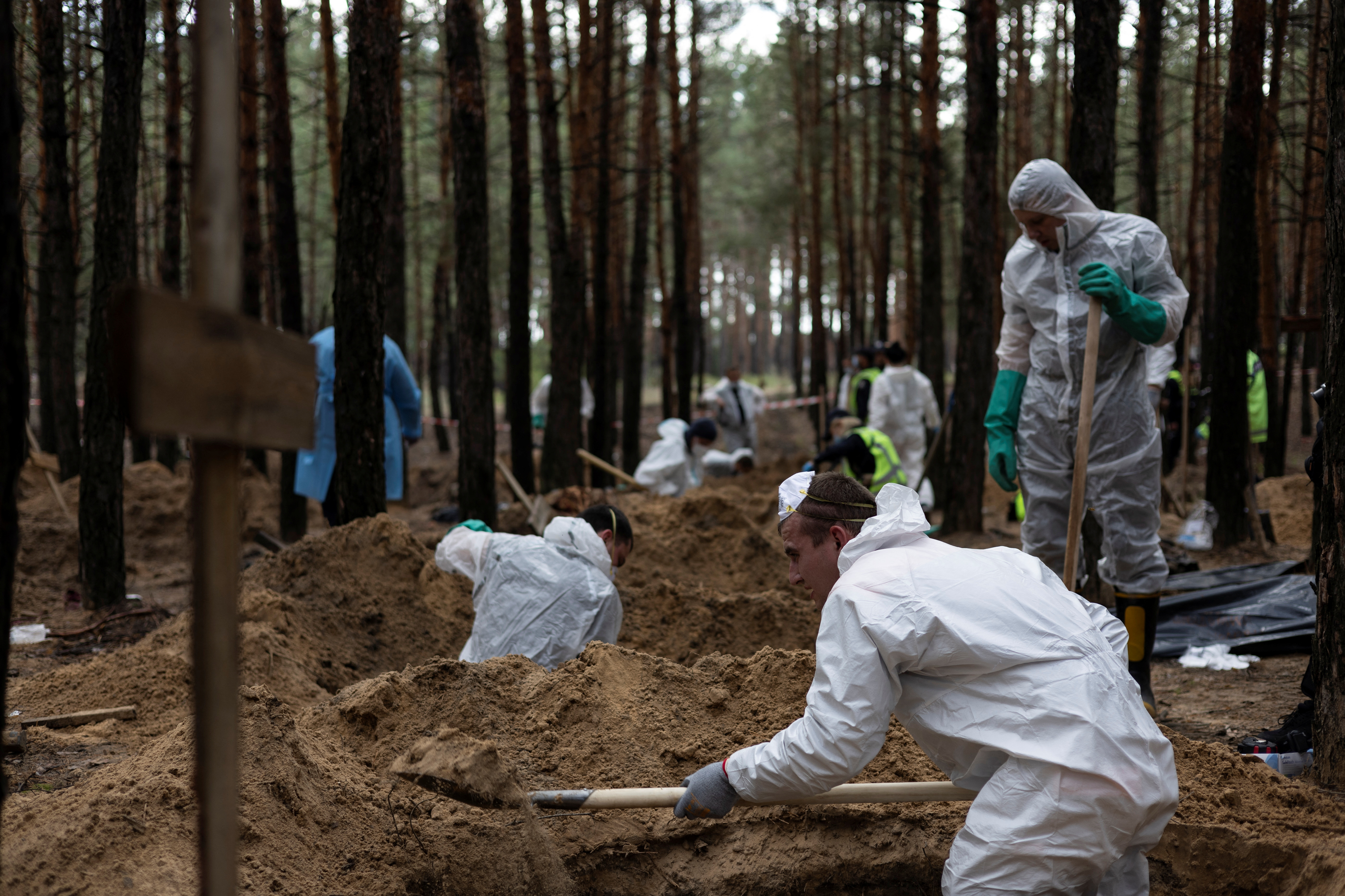 image Kremlin says Ukrainian war crimes claims are a lie