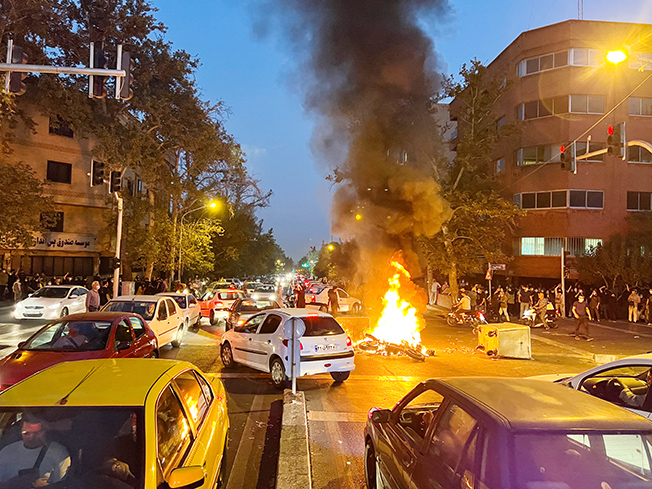 image Iran protests flare again as UN voices concern at detainees&#8217; treatment