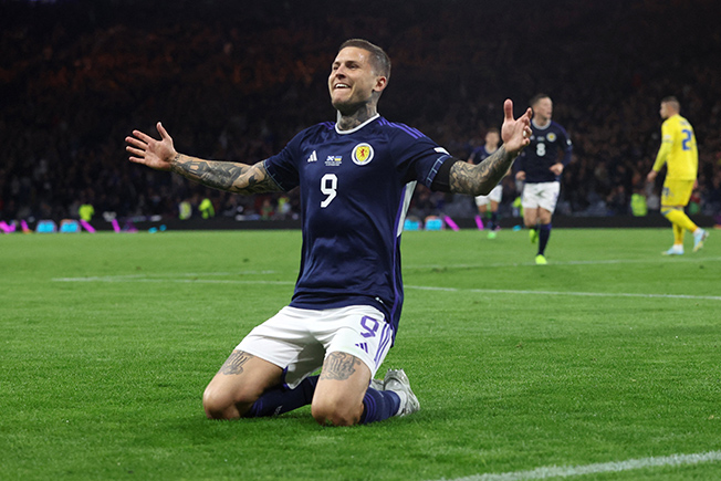 image Dykes at the double as Scotland outclass Ukraine