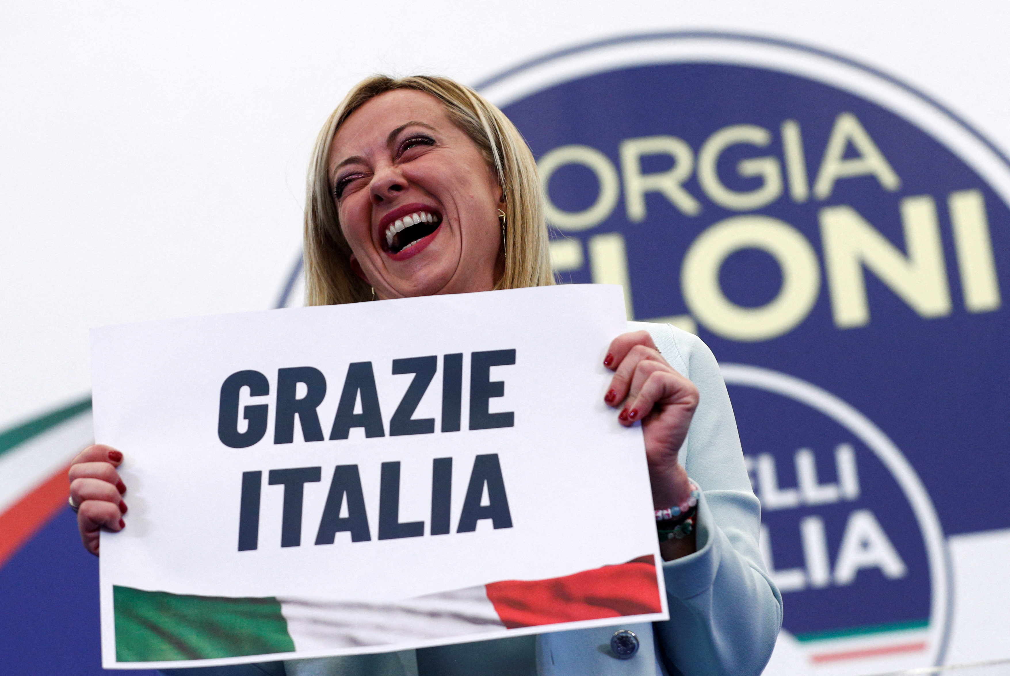 image Giorgia Meloni&#8217;s right triumphs in Italy&#8217;s election (projections)