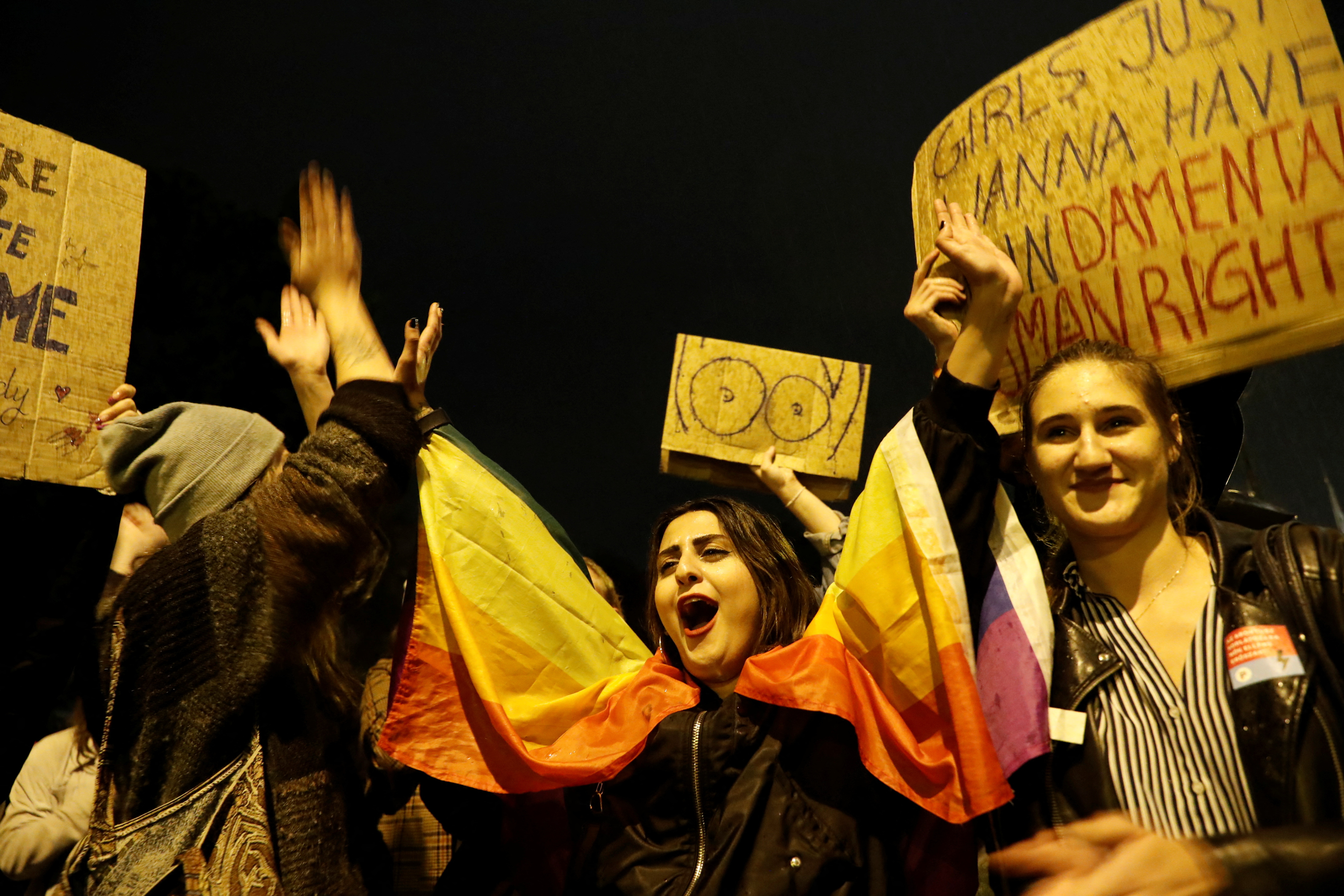 image Hungarians protest change in abortion rules