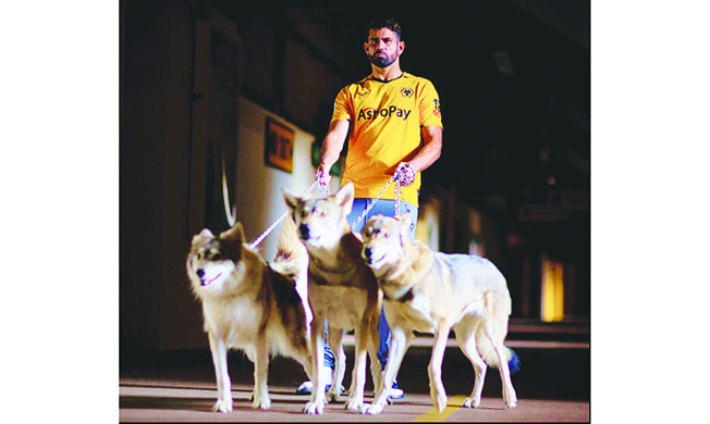 image Costa &#8216;scared to death&#8217; handling snarling wolves in announcement video