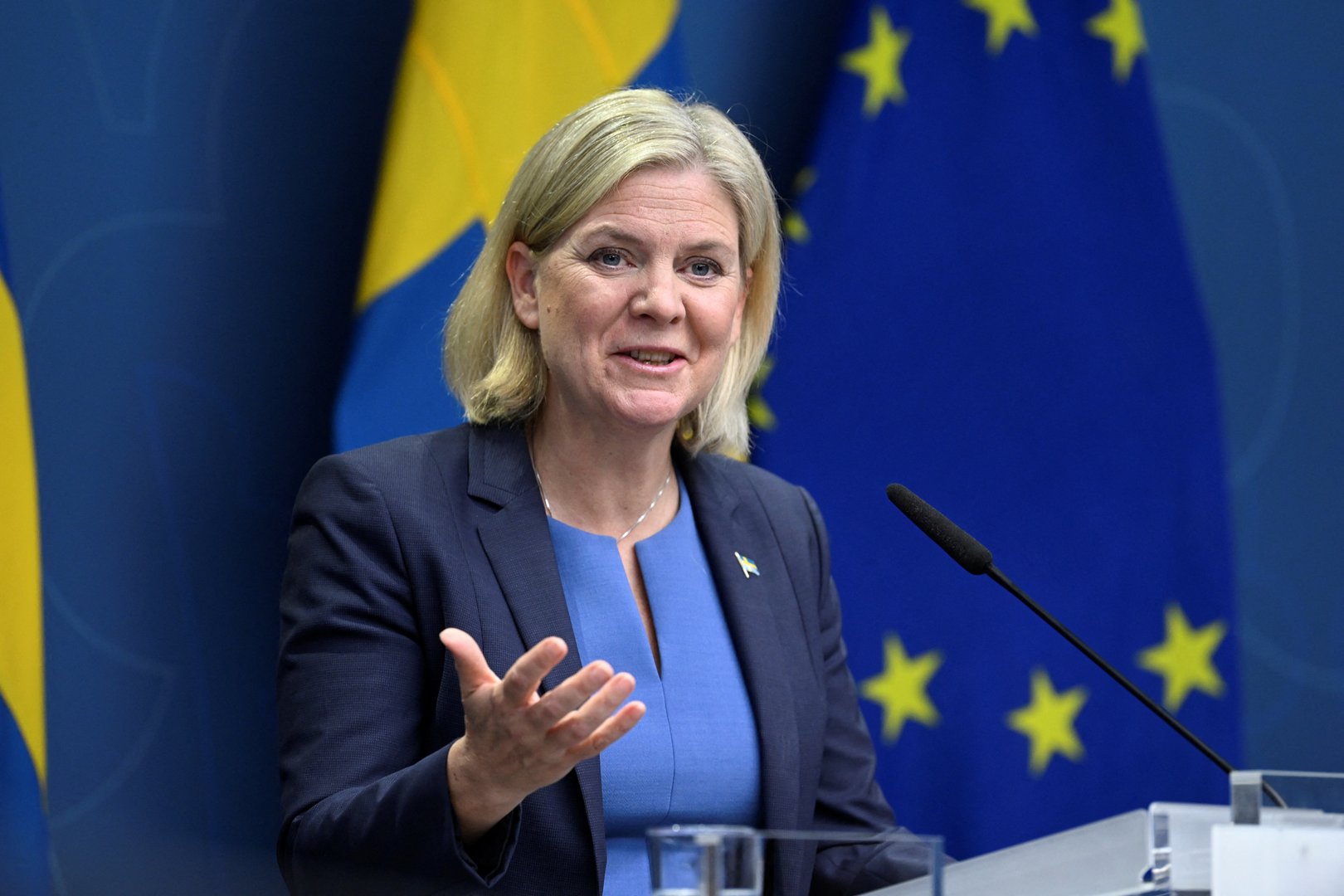 image Swedish PM Andersson concedes election, right bloc prepares for power