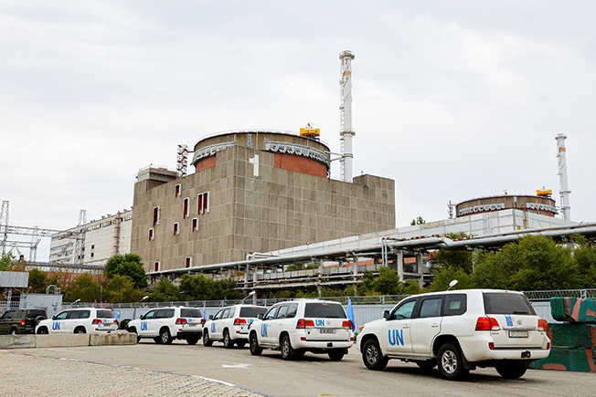 image UN inspectors arrive at Ukraine nuclear plant after shelling causes delay