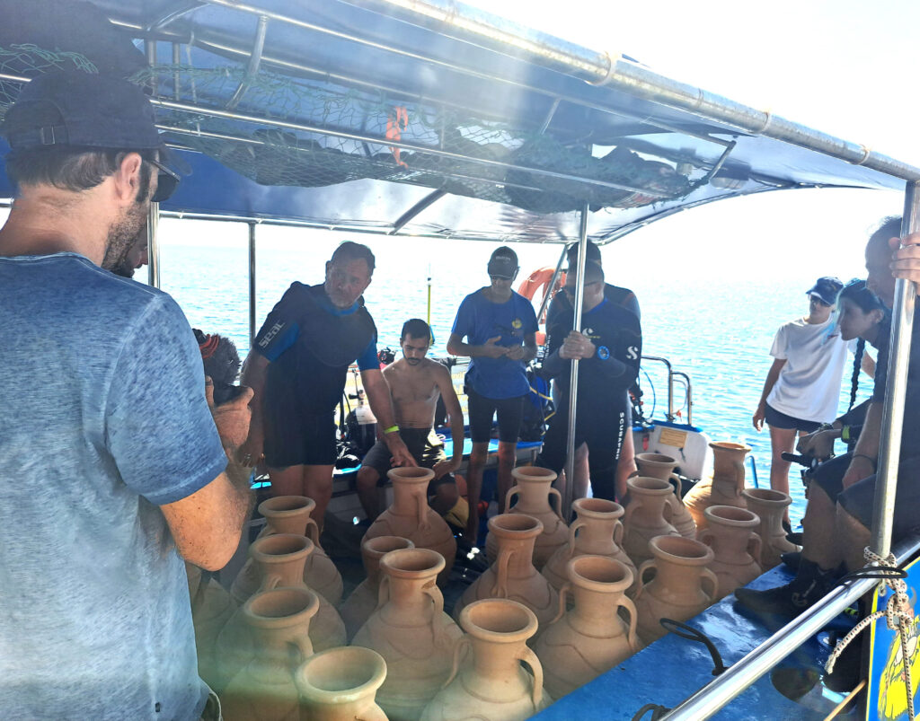 feature melissa some of the amphorae ready for sinking