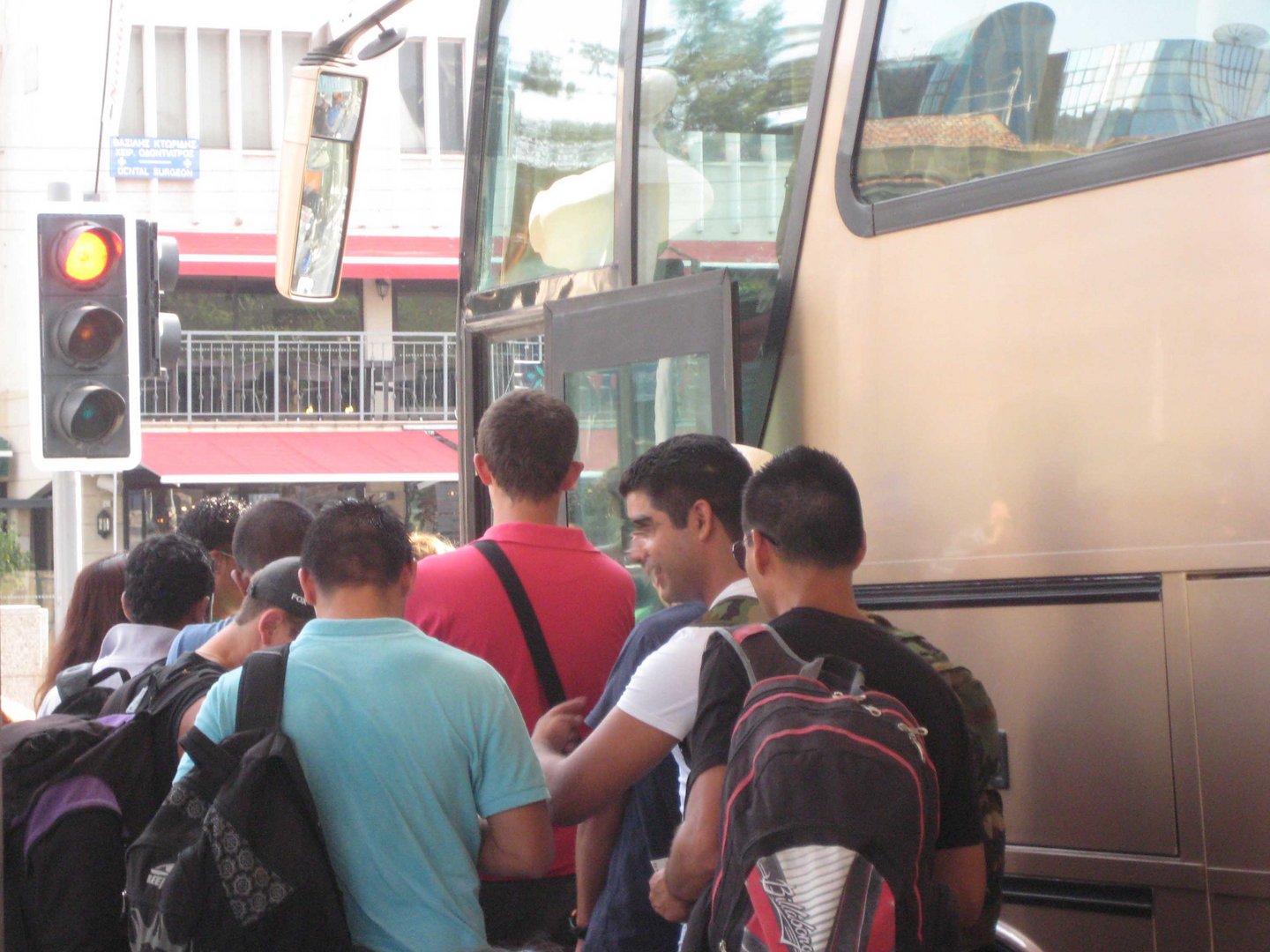 image Bus chaos in Ayia Napa