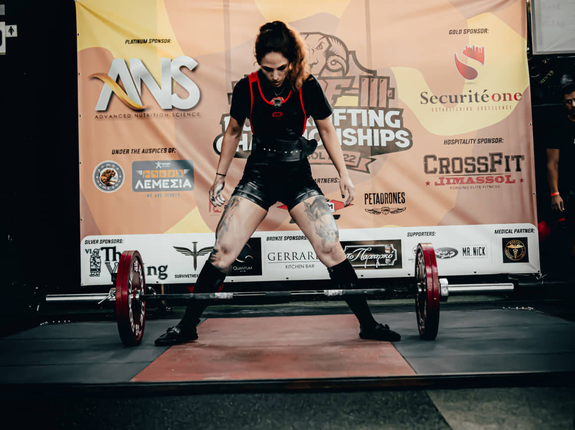 image A minute with Eleni Chimonide Power lifter