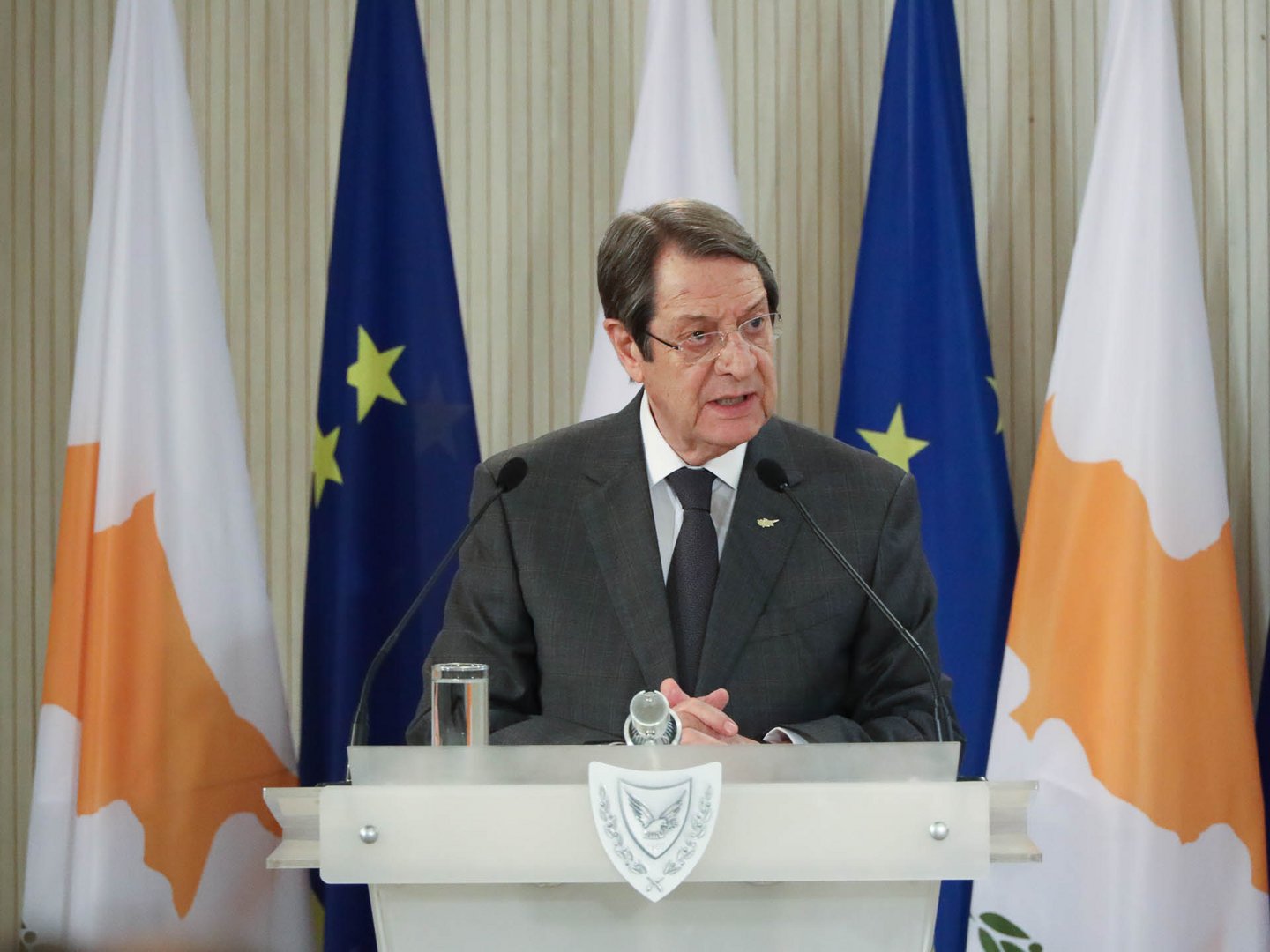 image Anastasiades in Prague for European Political Community meeting