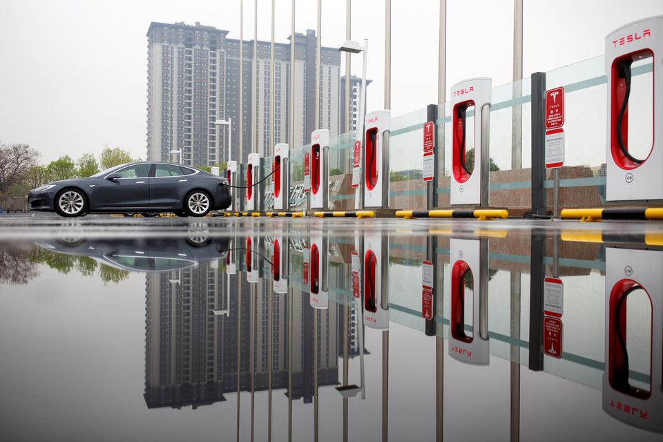 image Tesla triples deliveries of China-made cars after upgrade in Shanghai plant