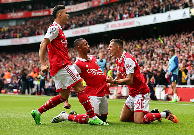 image Arsenal stay top with derby win as Spurs self-destruct