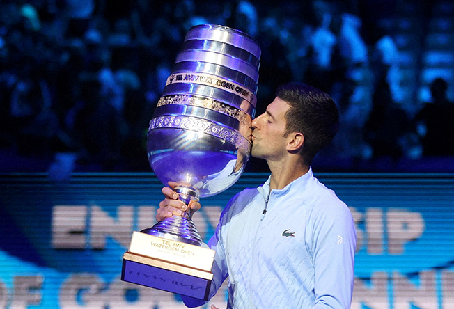 image Djokovic wins first title since Wimbledon