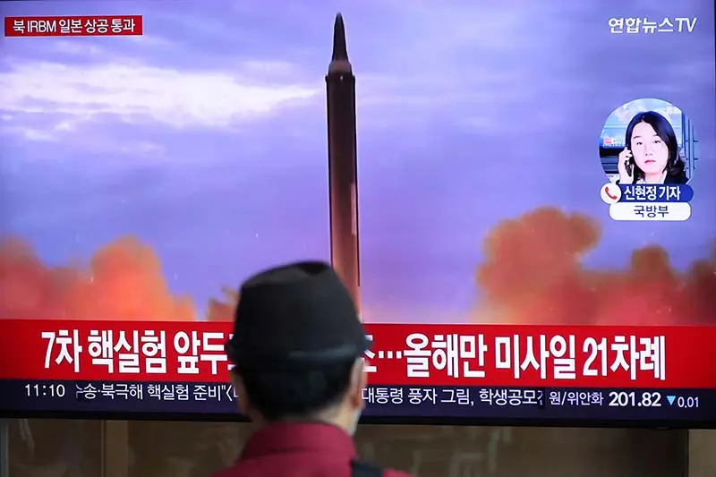 image North Korea fires ballistic missile towards the sea off its east coast