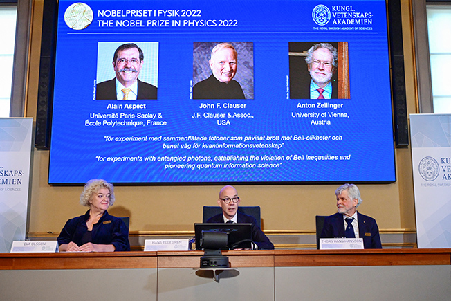image Nobel physics prize won by sleuths of ‘spooky’ quantum science