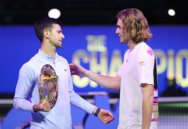 image Djokovic cruises past Tsitsipas to win Astana title