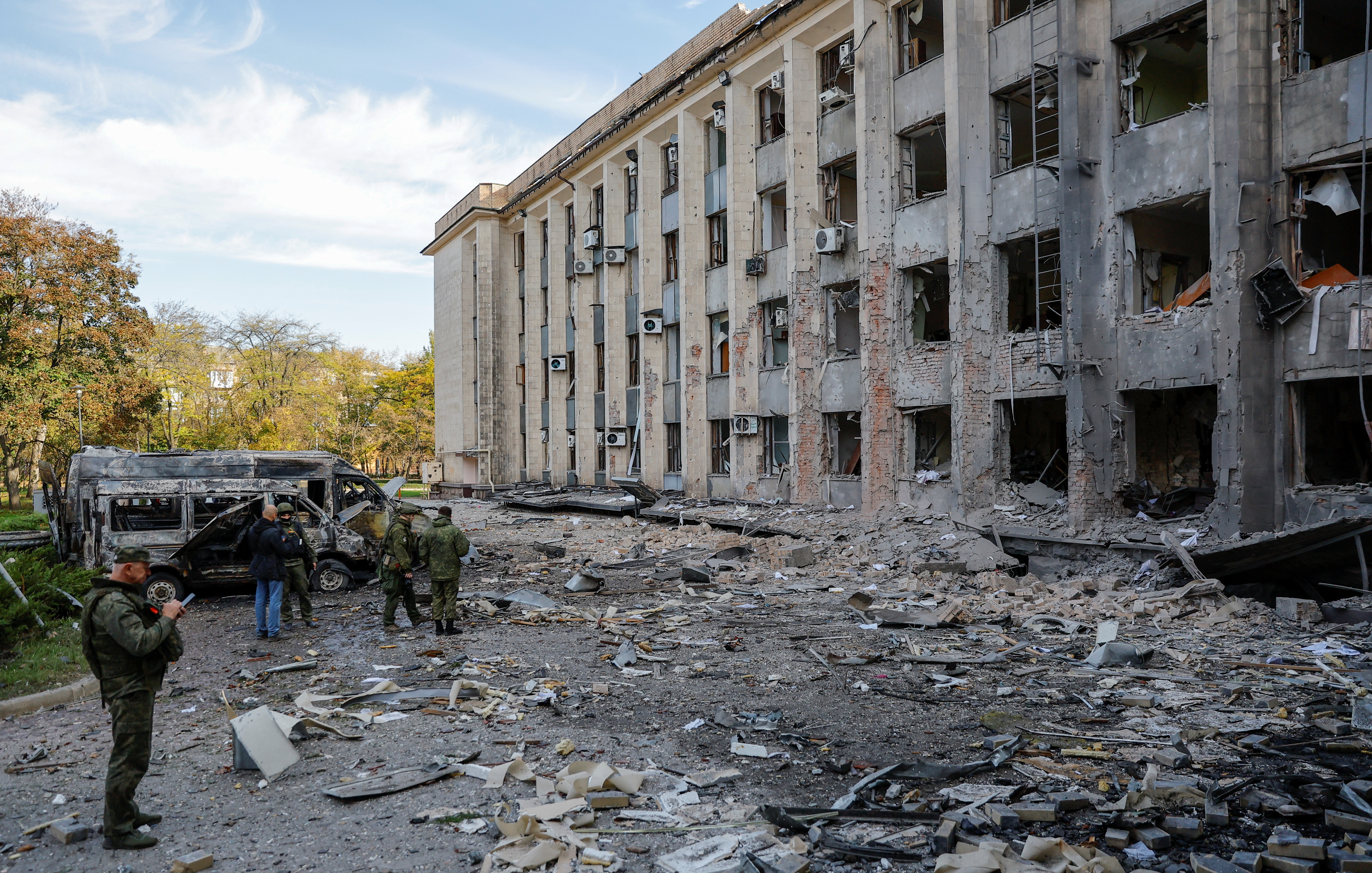 image Intense fighting flares in Ukraine&#8217;s Donetsk region
