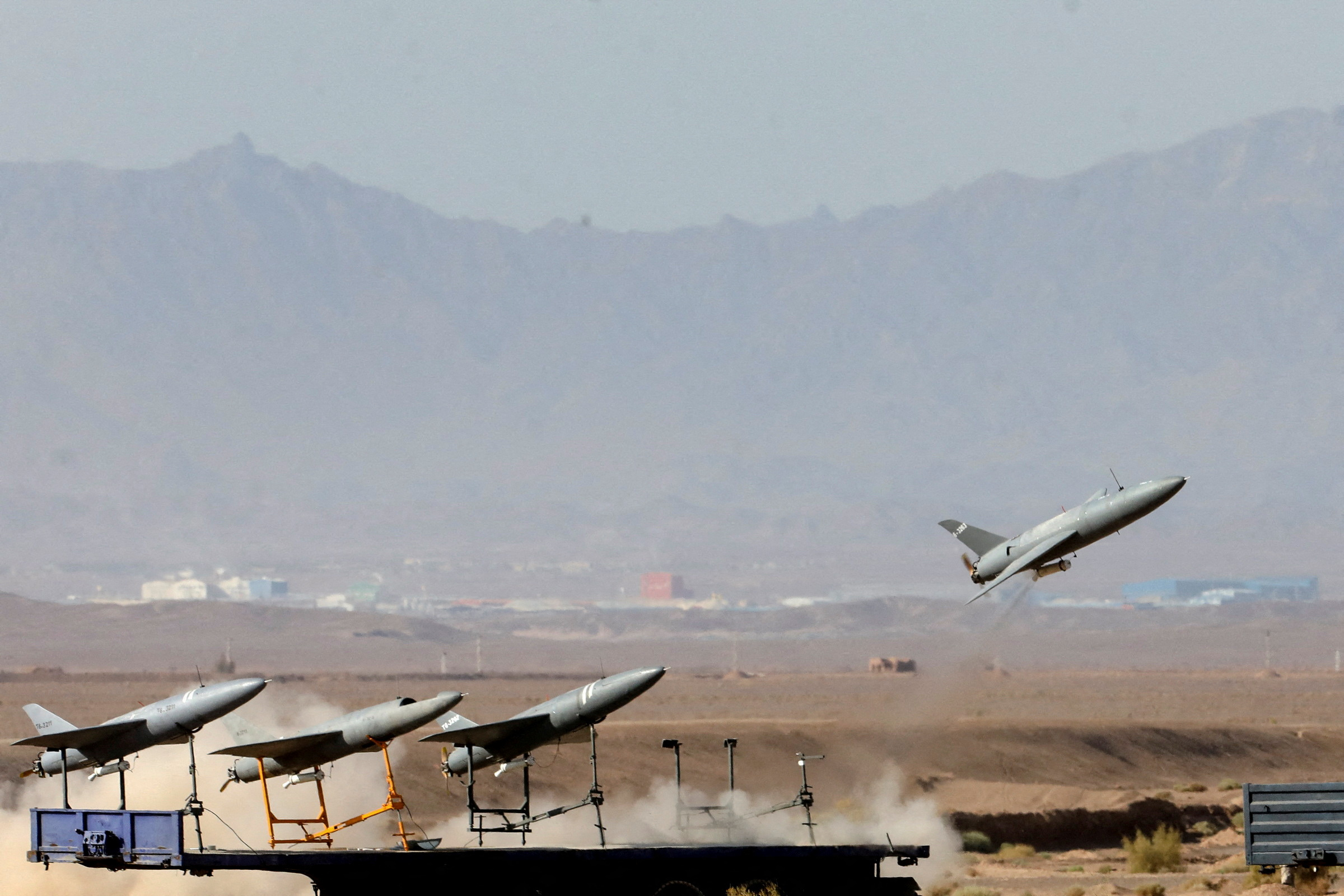 image Iranian trainers on the ground help Russia with Ukraine drone attacks, U.S. says