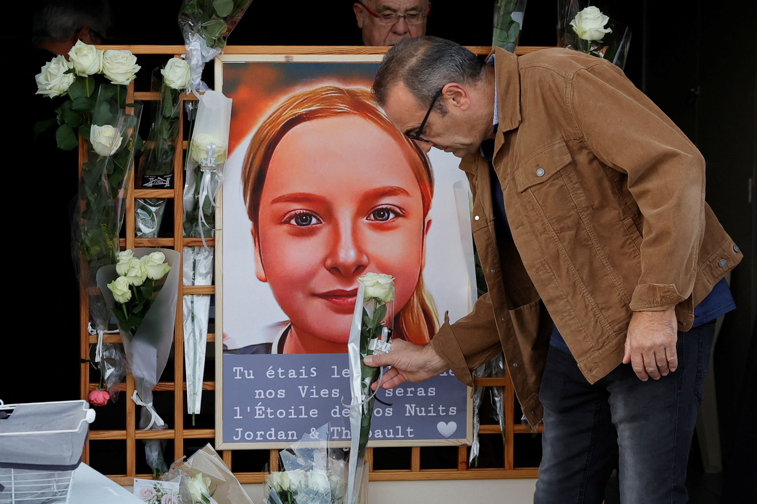 image Northern French town buries 12-year-old murder victim