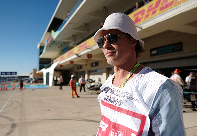 image Brad Pitt briefs team bosses as F1 movie picks up speed