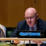 file photo: russian ambassador to the u.n. vassily nebenzia address members of the general assembly prior to a vote on a resolution condemning the annexation of parts of ukraine amid russia's invasion of ukraine, at the united nations headquarters