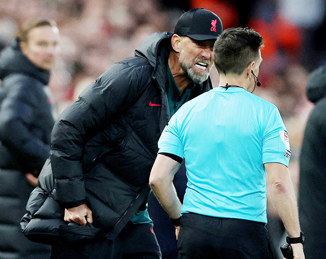 image Klopp receives backing as managers&#8217; behaviour comes under spotlight