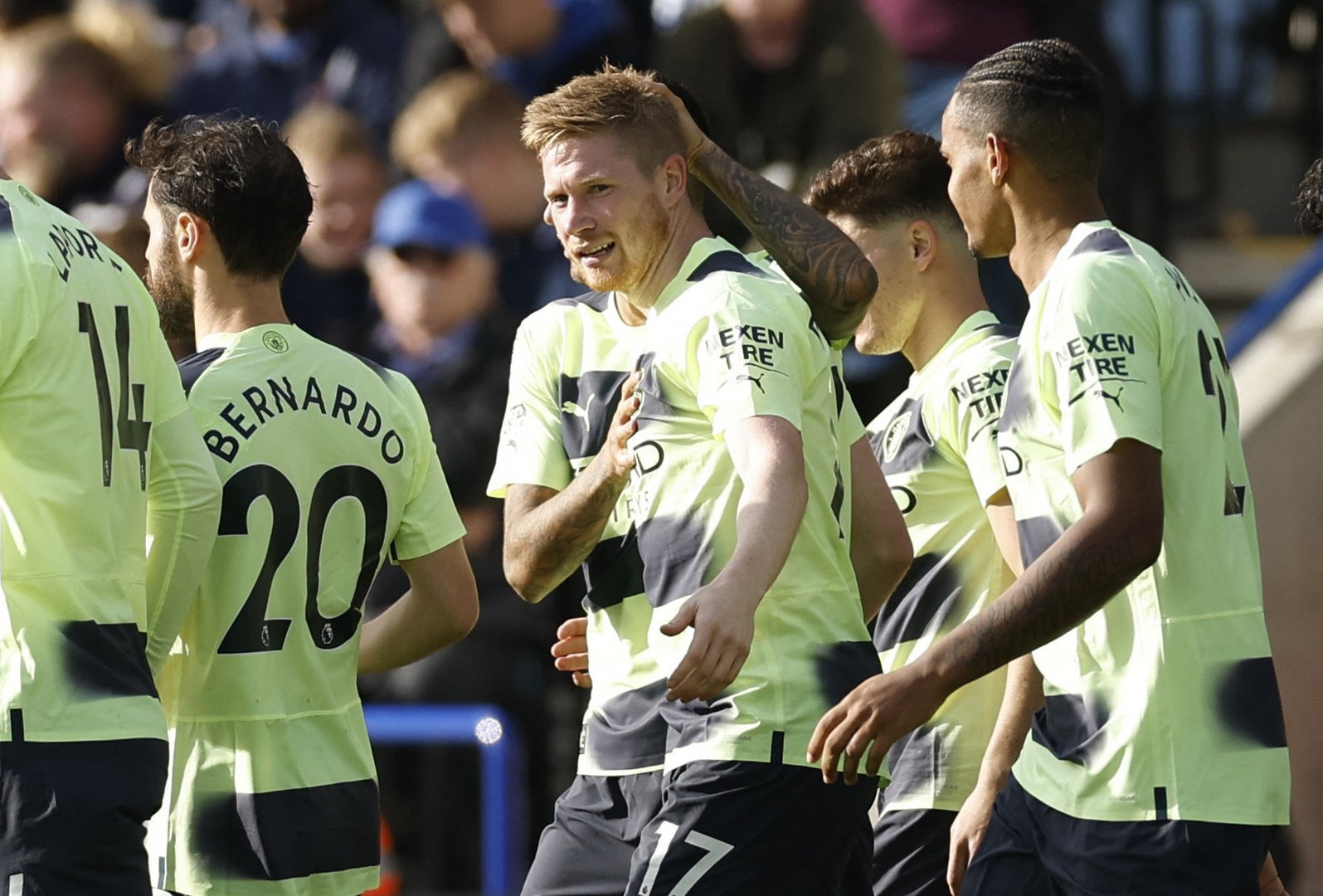 image De Bruyne free-kick fires City to win at Leicester in Haaland absence