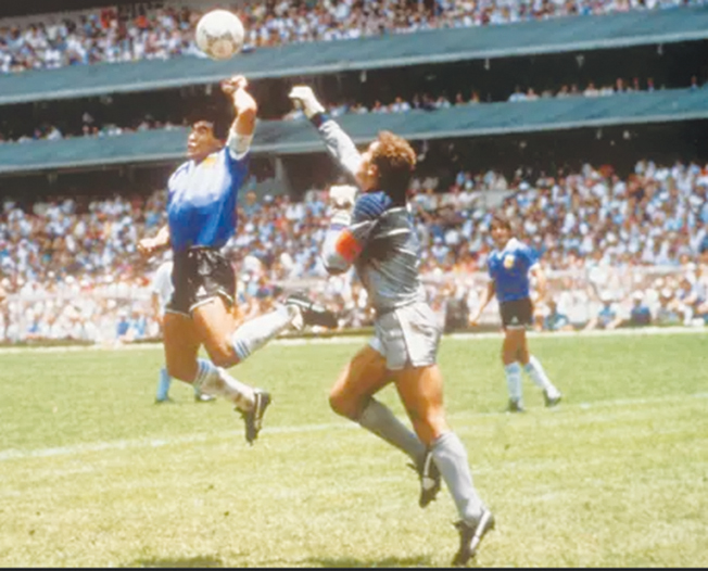 image Ball from Maradona’s ‘Hand of God’ match expected to fetch £2.5m at auction