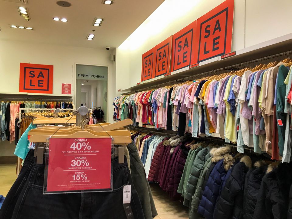 image Gap says Russia deliveries stopped in March. But its clothing kept coming.