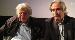 profile2 guilarmos with mikis theodorakis