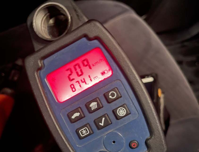 image Speeder arrested driving at over 200km/hr
