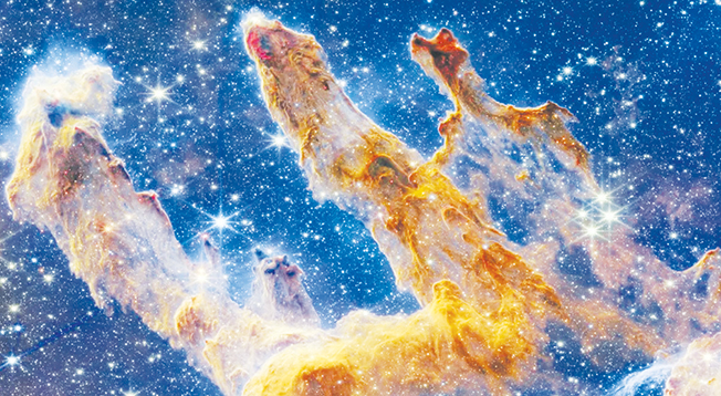 image Webb Space Telescope renders Pillars of Creation with new depth, clarity