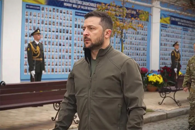 image Zelenskiy promises victory as Ukraine marks Defenders Day