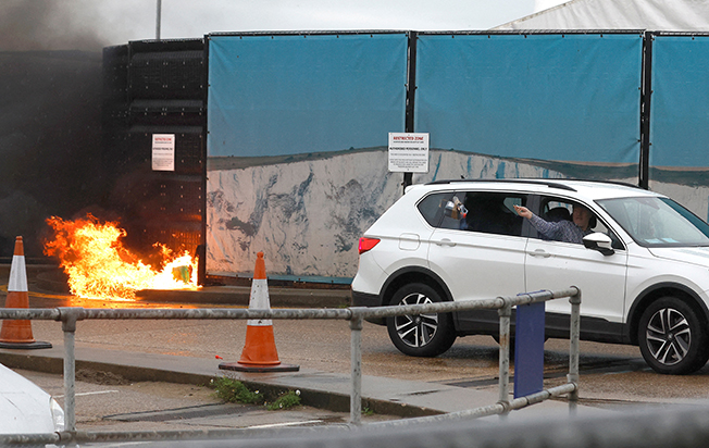 image UK counter-terrorism police lead probe into Dover bomb incident