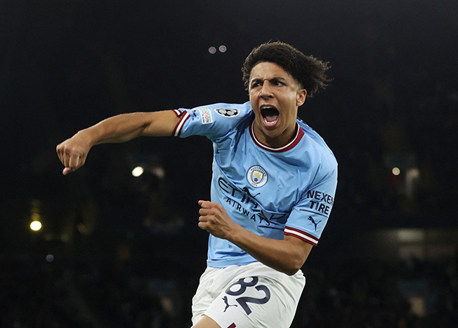 image Teenager Lewis grabs spotlight as Man City beat Sevilla