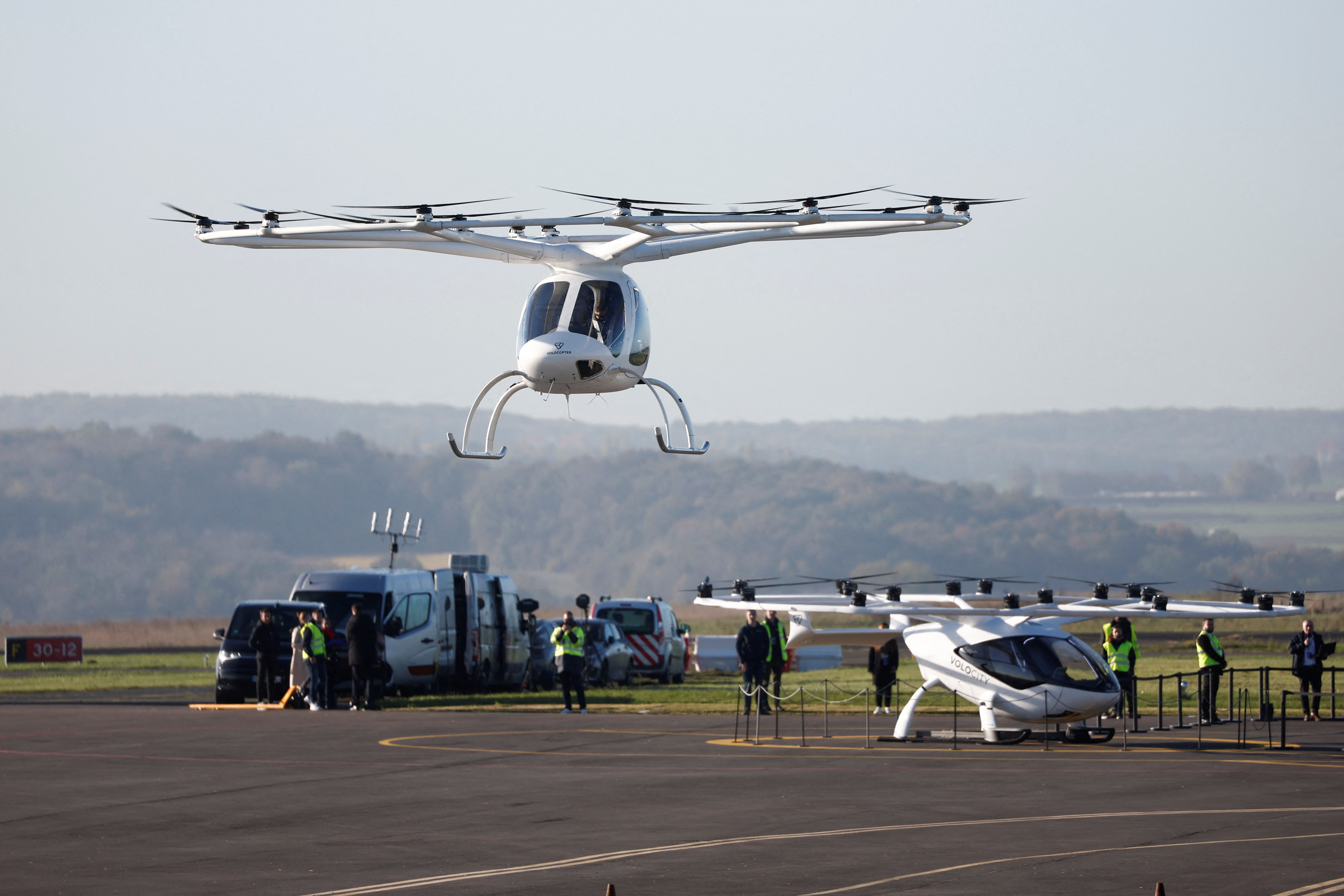 image Drone taxi takes first spin in air traffic near Paris
