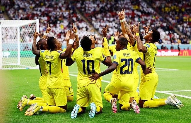 image Ecuador coast past hapless hosts Qatar in World Cup opener