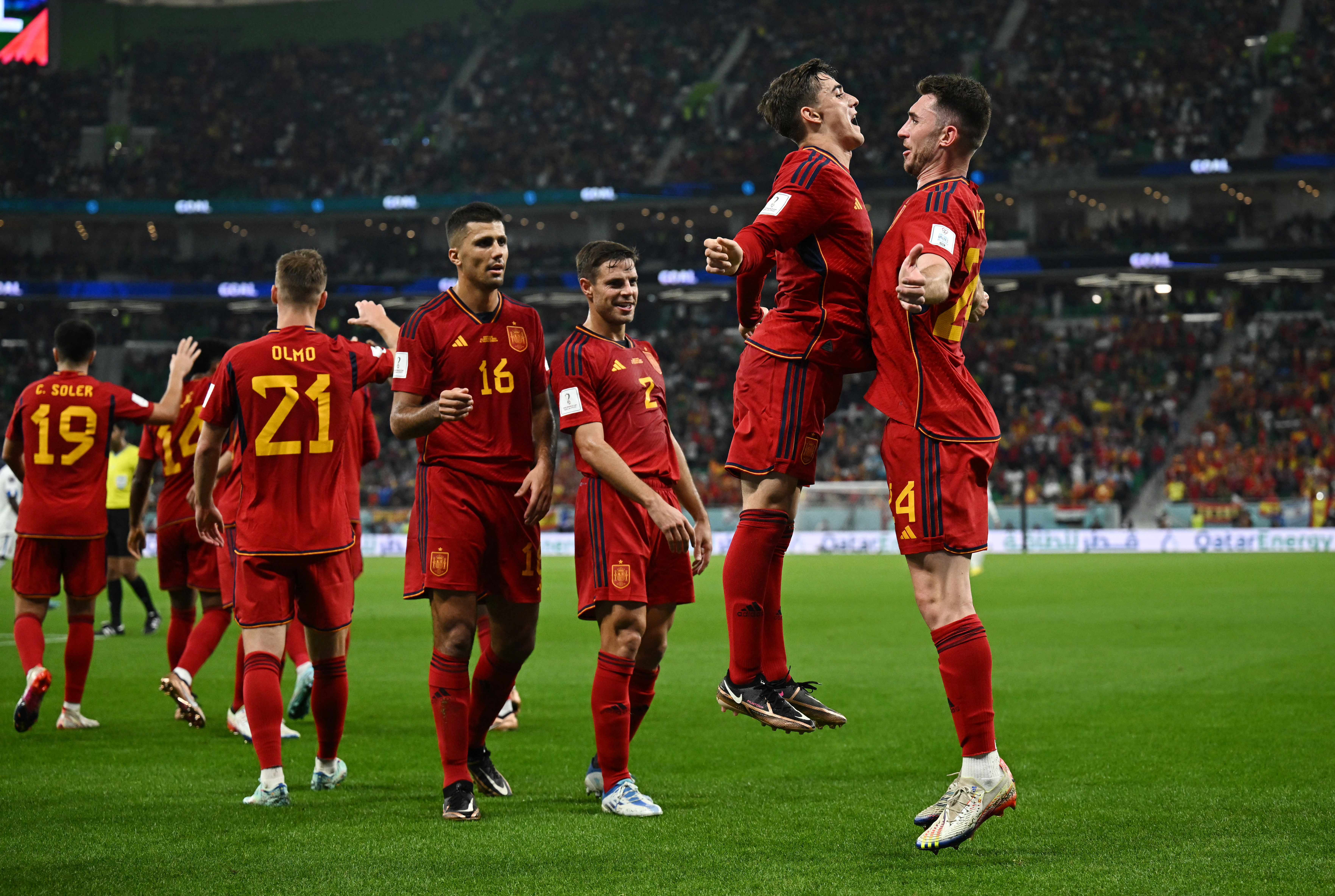 image Spain hammer Costa Rica 7-0 in perfect World Cup start