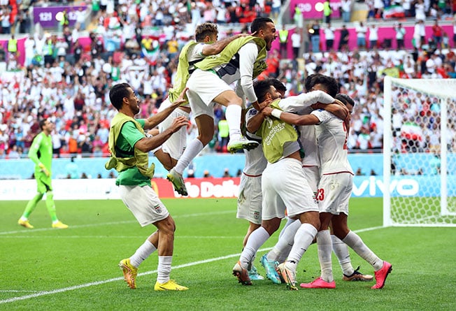 image Last-gasp double keeps Iran in World Cup after Wales thriller