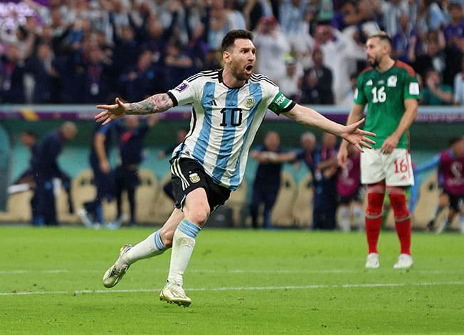 image Veterans Messi and Lewandowski face off for knockout berth