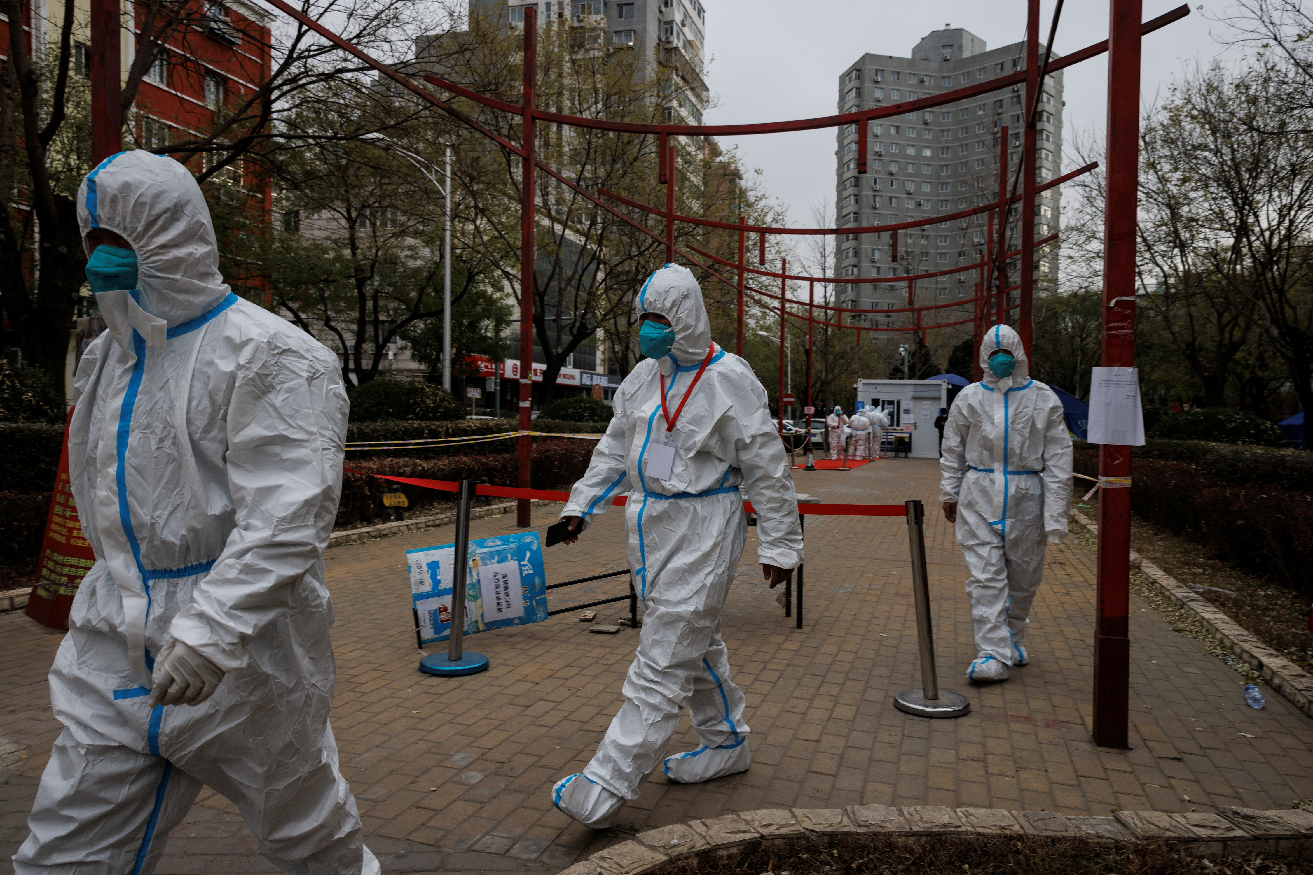 image China tightens security after rare protests against COVID curbs
