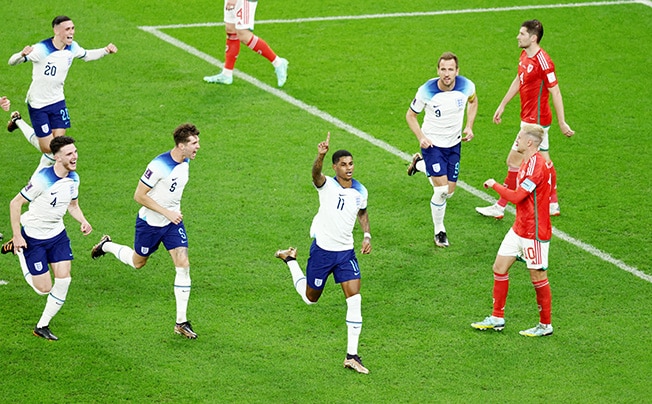 image Rashford double downs Wales, US beat Iran