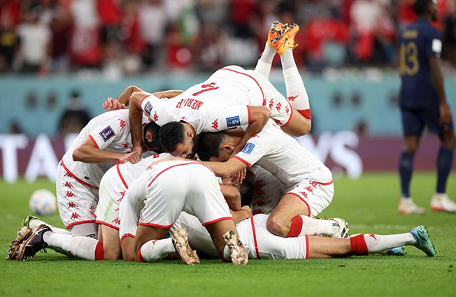 image Tunisia upset France but still exit World Cup