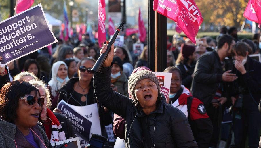 image Ontario schools shut as some 55,000 education workers strike in Canada