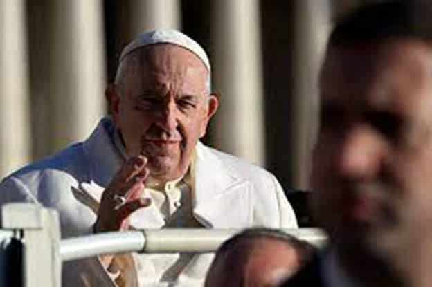image Pope Francis leaves hospital, saying &#8216;I&#8217;m still alive&#8217;