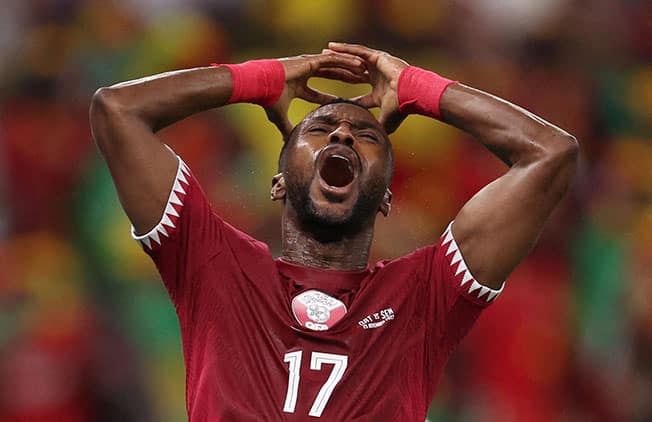 image Qatar depart their party looking to avoid third straight loss