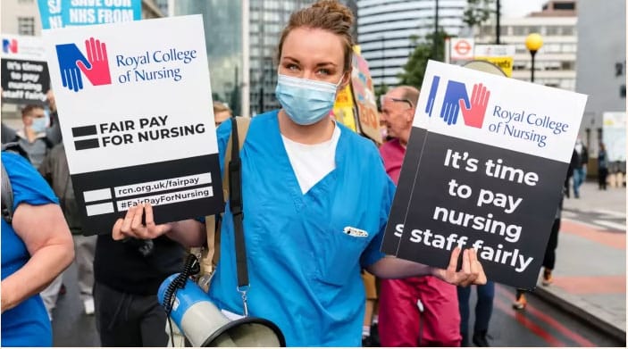 image UK health minister says will not negotiate on pay with nurses&#8217; union